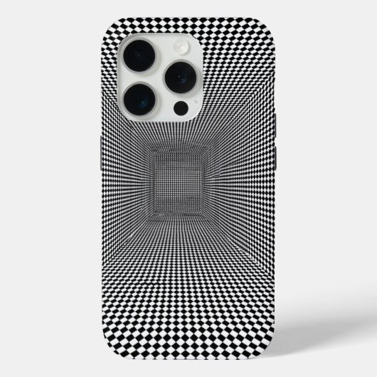 Zwart Witte Optische Illusie Ontwerp Case-Mate iPhone Case (Achterkant)