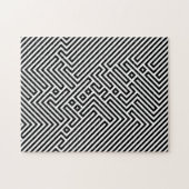 Zwart-witte optische illusie | Opwindend volwassen Legpuzzel (Horizontaal)