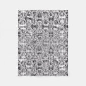 Zwart Witte Optische Sherpa Dekthrow Fleece Deken (Voorkant)