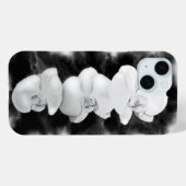 Zwart Witte Orchidee schilderij tropisch bloemstuk Case-Mate iPhone Case (Achterkant (horizontaal))