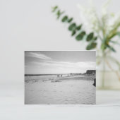 Zwart-witte oude orchardbedekking briefkaart (Staand voorkant)