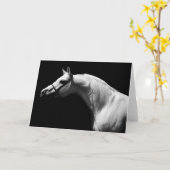 Zwart & Witte Paard Kaart (Gele Bloem)