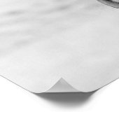 Zwart Witte Paard Poster (Hoek)
