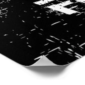 Zwart witte paardenkop motivatie poster (Hoek)