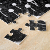 Zwart-witte paddenstoel Colony Foto Legpuzzel (Zijkant)