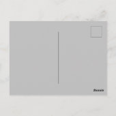 Zwart-witte palmbomen briefkaart (Achterkant)