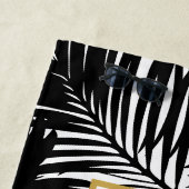 Zwart-witte palmbomen en 80 graden strandlaken (In situ)