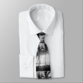 Zwart-witte palmbomen in de zonnefoto stropdas (Gebonden)