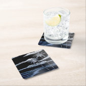 Zwart-witte palmbomen kartonnen onderzetters (Insitu)