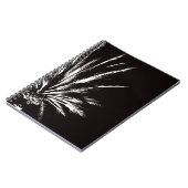 Zwart-witte palmboom notitieboek (Linkerzijde)