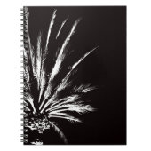 Zwart-witte palmboom notitieboek (Voorkant)