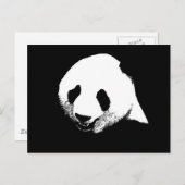 Zwart-witte Panda Briefkaart (Voorkant / Achterkant)