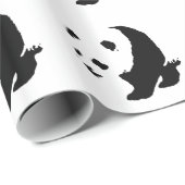 Zwart-witte Panda Cadeaupapier (Rol Hoek)
