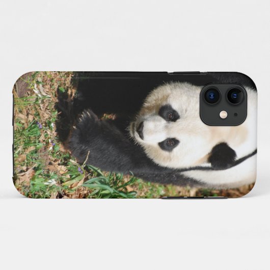 Zwart-witte Panda Case-Mate iPhone Case (Achterkant (horizontaal))