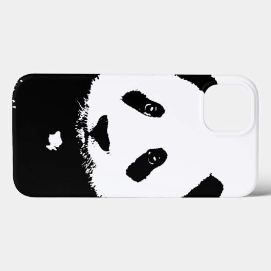 Zwart-witte Panda Case-Mate iPhone Case (Achterkant (horizontaal))