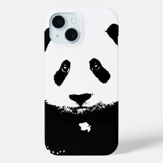 Zwart-witte Panda Case-Mate iPhone Case (Achterkant)