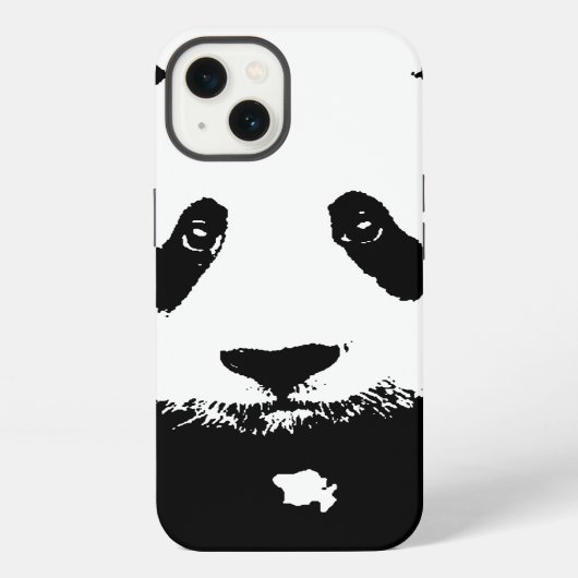 Zwart & Witte Panda iPhone Hoesje (Achterkant)