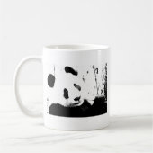 Zwart-witte Panda Koffiemok (Links)