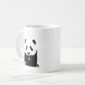 Zwart-witte Panda Koffiemok (Voorkant links)