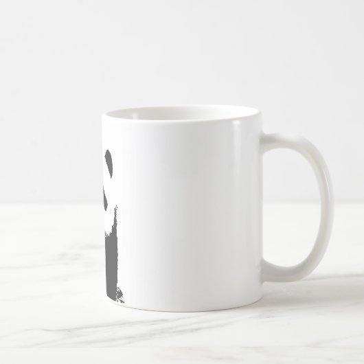 Zwart-witte Panda Koffiemok (Rechts)