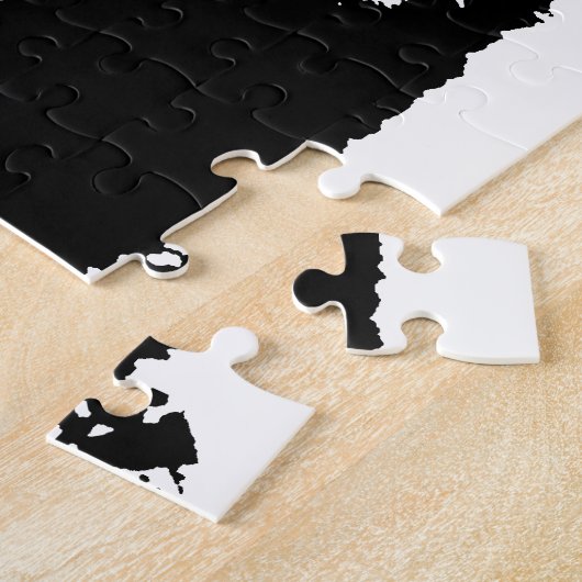 Zwart-witte Panda Legpuzzel (Zijkant)