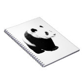 Zwart-witte Panda Notitieboek (Rechterzijde)