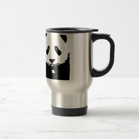 Zwart-witte Panda Reisbeker (Rechts)