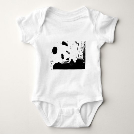 Zwart & Witte Panda Romper (Voorkant)