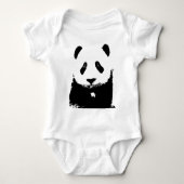 Zwart-witte Panda Romper (Voorkant)