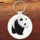 Zwart-witte Panda Sleutelhanger (Voorkant)