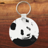 Zwart-witte Panda Sleutelhanger (Voorkant)
