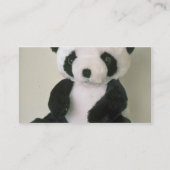 Zwart-witte Panda-speelgoed Visitekaartje (Achterkant)