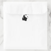 Zwart-witte Panda Sticker (Tas)