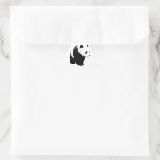 Zwart-witte Panda Sticker (Tas)