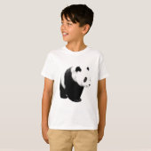 Zwart-witte Panda T-shirt (Voorkant volledig)