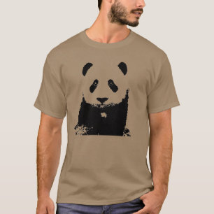 Zwart-witte Panda T-shirt