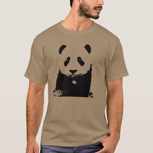 Zwart-witte Panda T-shirt (Voorkant)