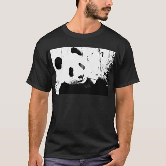 Zwart-witte Panda T-shirt (Voorkant)