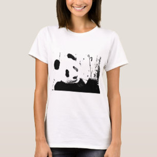 Zwart-witte Panda T-shirt