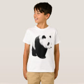 Zwart-witte Panda T-shirt (Voorkant volledig)