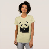Zwart-witte Panda T-shirt (Voorkant volledig)