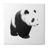 Zwart-witte Panda Tegeltje (Voorkant)