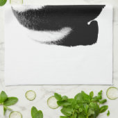 Zwart-witte Panda Theedoek (Gevouwen)