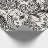 Zwart-witte pastei cadeaupapier (Hoek)