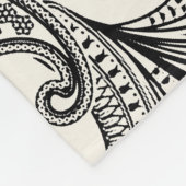 Zwart-witte pastei fleece deken (Hoek)