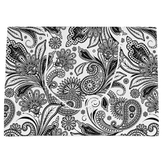 Zwart-witte pastei groot cadeauzakje (Voorkant)