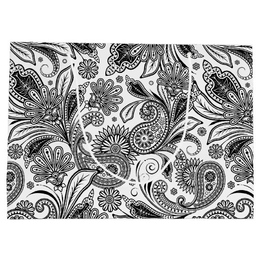 Zwart-witte pastei groot cadeauzakje (Achterkant)