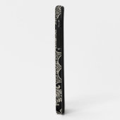 Zwart & Witte Patroon Damask iPhone 5 Hoesje (Achterkant/links)