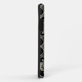Zwart & Witte Patroon Damask iPhone 5 Hoesje (Achterkant/rechts)