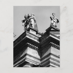 Zwart Witte Pauselijke Archbasiliek van St. Jan va Briefkaart